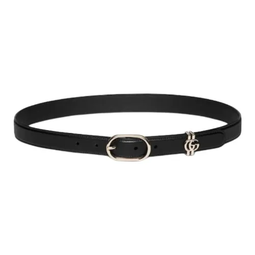 GUCCI Кожаные ремни Женские Черный Ширина 2,5 см