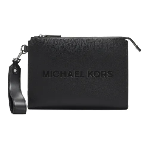 MICHAEL KORS MK Cooper Коровья кожа Клатч Большой Мужской Черный