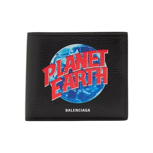Balenciaga Телячья кожа Кошелек Мужской Черный