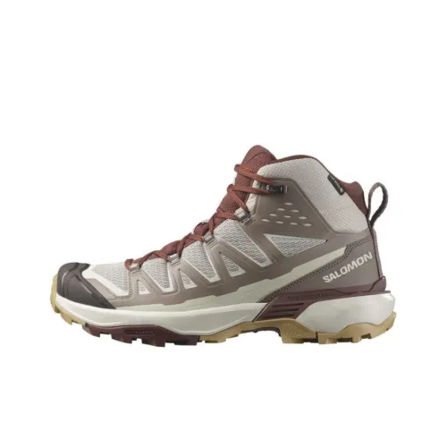 Salomon X Ultra 360 Slip-on Устойчивый к истиранию Высокий Топ Альпинистская Обувь Женская Серый