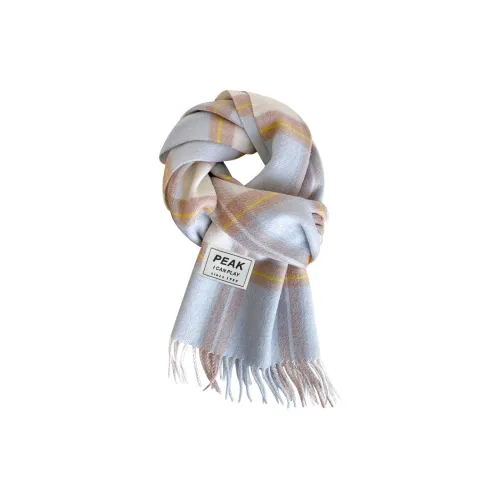 PEAK Полиэстер Трикотаж Шарфы Унисекс Коричневый Церулеан Розовый Экрю