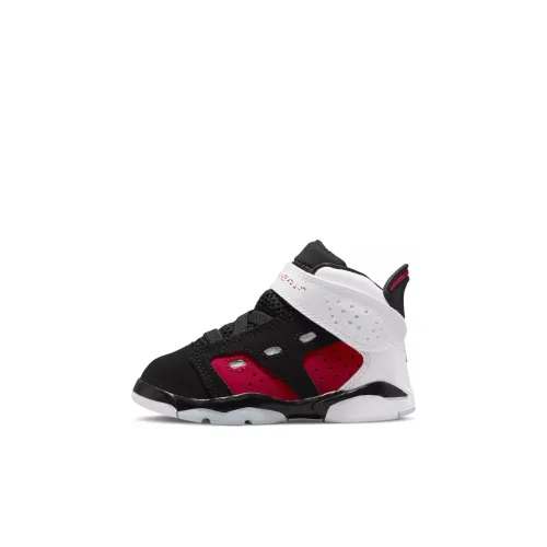 Jordan 6 Противоскользящая Устойчивая к износу MID Топ Обувь для малышей Черный Infant And Toddler