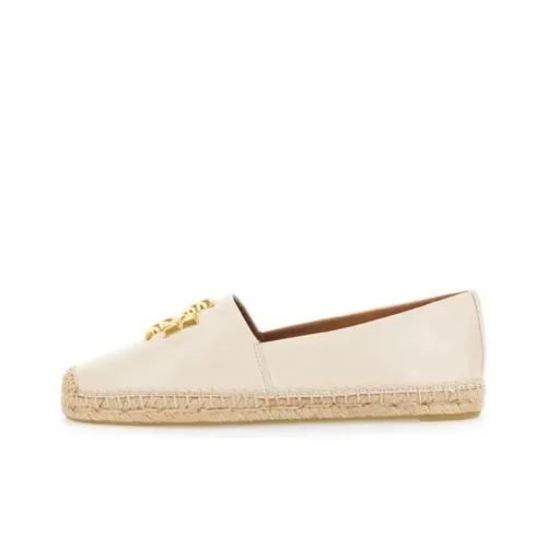 TORY BURCH ELEANOR Espadrille Туфли на плоской подошве Женские Кремово-белый