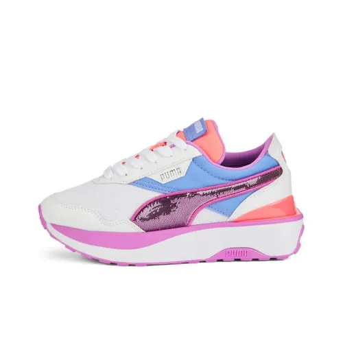 PUMA Cruise Rider Low Топ Kids Lifestyle Shoes Белый Розовый Подростки