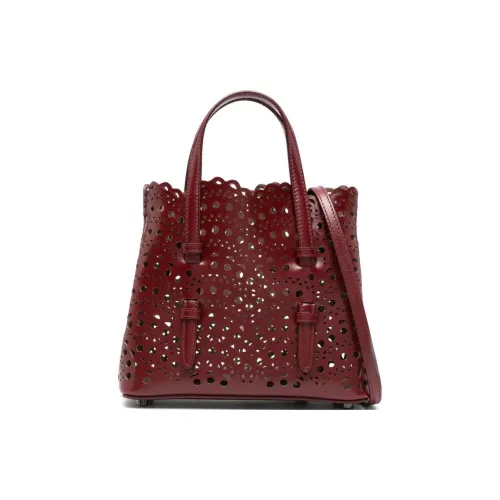 Alaia Сумка через плечо из телячьей кожи сумка для женщин бордовый красный