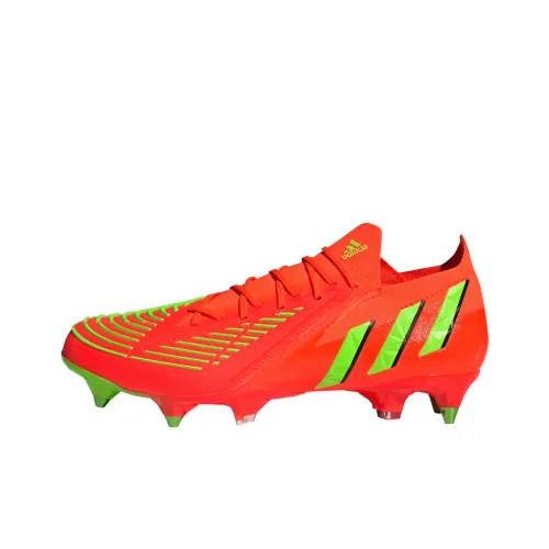 Adidas Predator Edge.1 Slip-resistant Abrasion-resistant Football Cleats Unisex Red Adidas Predator Edge.1 Противоскользящие Устойчивые к истиранию Футбольные бутсы Унисекс Красный
