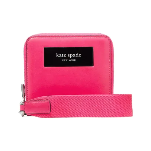 Kate Spade Smooth Leather Wallet Small Women's Pink Kate Spade Гладкая кожа Кошелек Маленький Женский Розовый