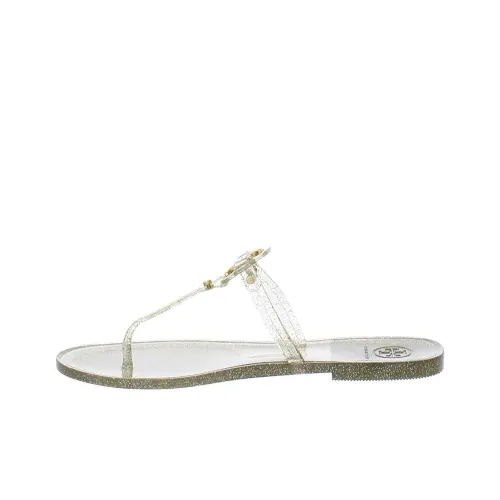 TORY BURCH Miller Шлепанцы Женские Зеленый Золото