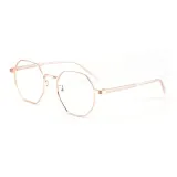 C1 Розово-золотой - Включает 0-Степень С простыми стеклами Синий Свет блокирующие линзы