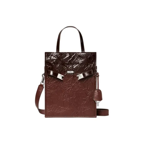 TORY BURCH Lee Radziwill Лакированная кожа Сумка через плечо Сумка Маленькая Женская Песочного цвета