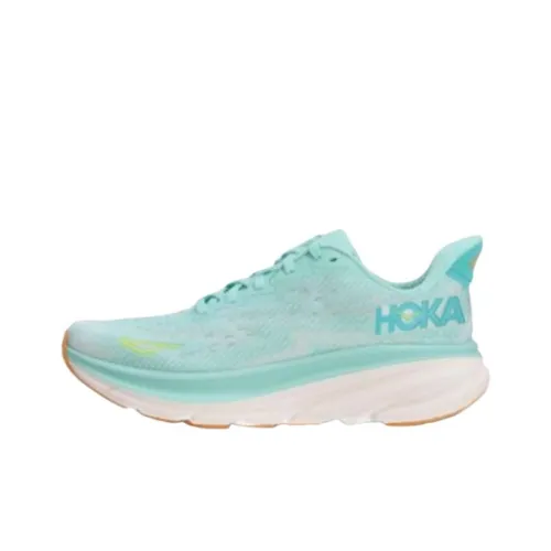 HOKA ONE ONE Clifton 9 Slip-resistant Abrasion-resistant Low Top Casual Running Shoes Unisex Blue HOKA ONE ONE Clifton 9 Противоскользящий Устойчивый к истиранию Низкий Топ Повседневные Беговые Кроссовки Унисекс Синий