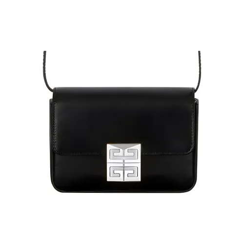 GIVENCHY 4G Коровья кожа Сумка через плечо Маленькая Унисекс Черная