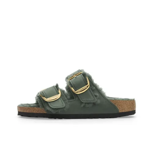 Birkenstock ЭВА Slip-resistant Слипоны Женские Темно-зеленый Стандартный