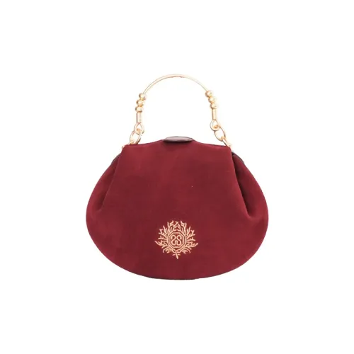 SISISM Коровья кожа Через плечо Одно плечо Сумка Маленькая Женская Бургунди