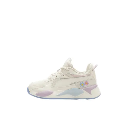 PUMA RS X Low Топ Детские беговые кроссовки Экрю Children Возраст 3-7 лет