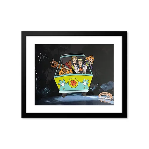 Three For 'Scooby Doo' Мультяшный Gallery Сертификат Рамка от Hanna Barbera Аниме мерч