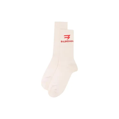 BALENCIAGA Белые Унисекс MID Носки до икры