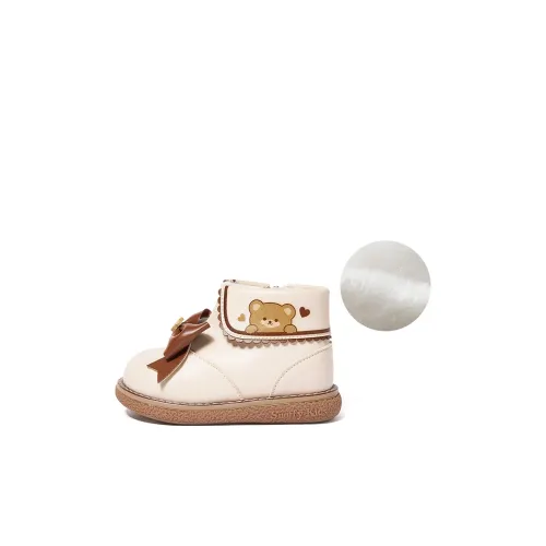 Snoffy Детские утепленные сапоги High Top Трюфель Молочный чайный коричневый Для дошкольников