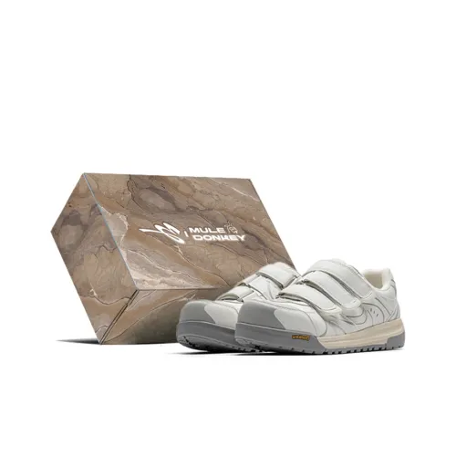 Mule Donkey Нескользящая нижняя юбка Низкая поддержка Кроссовки для скейтбординга Унисекс Белая коробка Включено