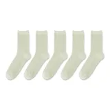 5 пар (5 молочно-белых)