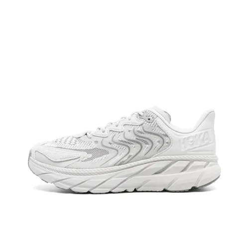 HOKA ONE ONE Clifton LS Противоскользящий Устойчивый к истиранию Низкий Топ Повседневная обувь Мужская Светло-серый