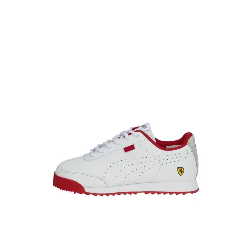Феррари X PUMA ROMA Low Топ Детские Лайфстайл Обувь Белый Дети Возраст 3-7 лет
