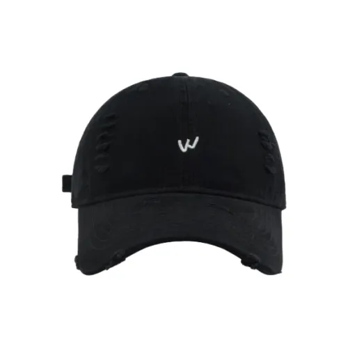 FREE RABBITⅡ Корейский стиль Стираемые Потертые Рваные Кепки Унисекс