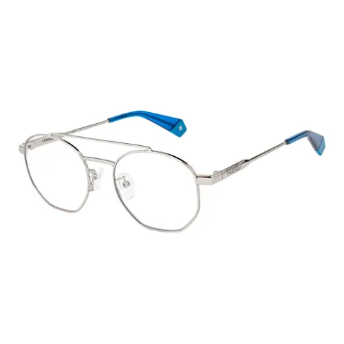 Polaroid Металл Aviator Оправы для очков Мужские Серебряные