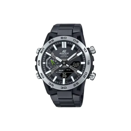 CASIO EDIFICE Collection Солнечный кварцевый механизм механизм нержавеющая сталь ремешок часы унисекс черный циферблат