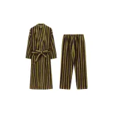 Женский, Кофейный, Полоски