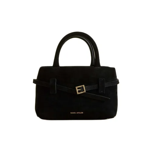 Manu Atelier Замшевая сумка через плечо сумка через плечо женская черная