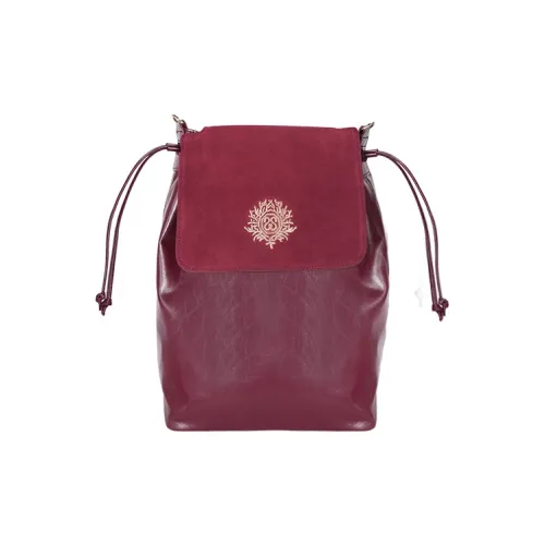 SISISM Сумка через плечо из коровьей кожи стандартная женская бордового цвета