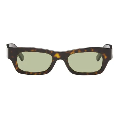 MARNI Металлический ацетат Прямоугольные Солнцезащитные очки Мужские Черепаховый