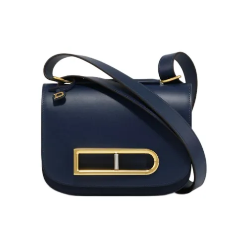 Delvau Lingot с рельефной телячьей кожей сумка через плечо сумка на плечо женская прусский синий худи