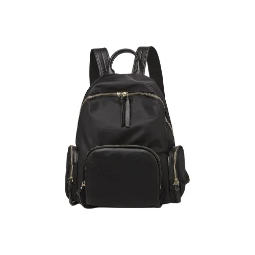 MARINO ORLANDI Ткань Синтетическая кожа Рюкзак Большой Женский Черный хаки