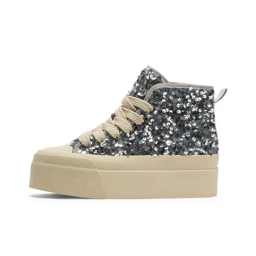 Coup de Foudre визуально увеличивает рост MID Топ Кроссовки для скейтбординга Женские