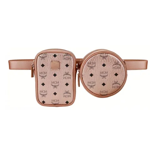 MCM Клатч из искусственной кожи стандартный женский шампанское золото