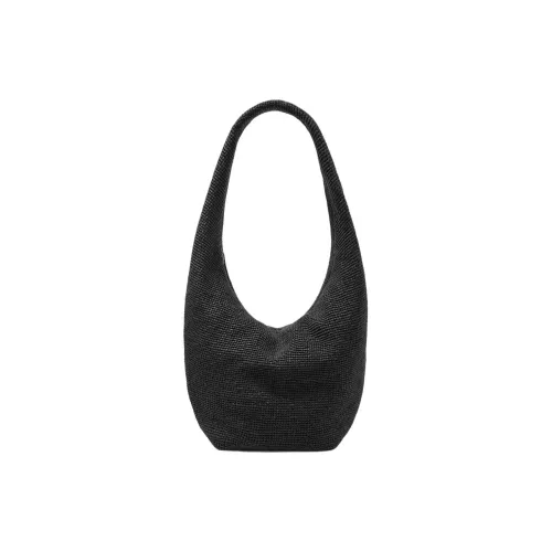 COS Raffia Сумка через плечо Экстра-большая Женская Черная
