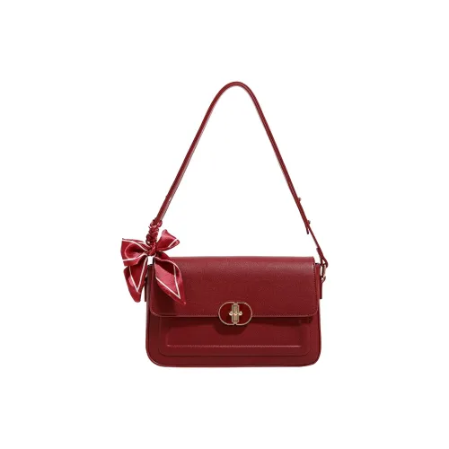 H YXIANG Микрофибра Синтетическая Кожа Портативная Сумка через плечо Сумка на плечо Женская Красная