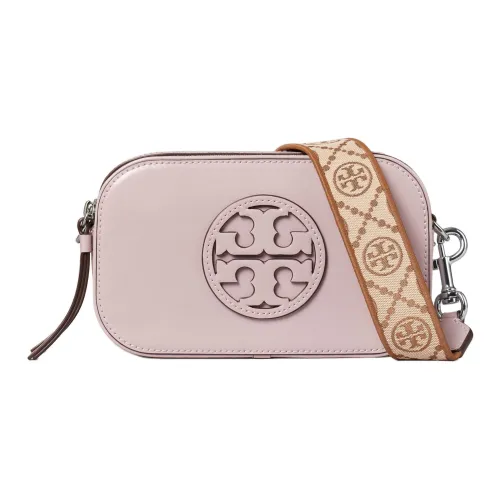 TORY BURCH Miller Лакированная кожа Сумка через плечо Мини Женская Вишнево-розовая