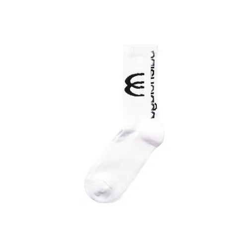 Balenciaga Белые Мужские Носки MID до икры