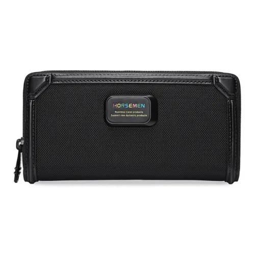 HORSEMEN Баллистический нейлон с верхом из коровьей кожи мужская сумка-клатч стандартная мужская черная