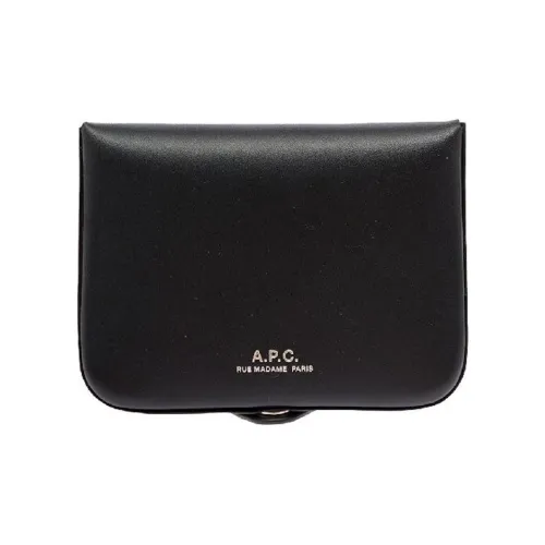A.P.C. Joint Paragraph Кожа Кошелек Мужской Черный
