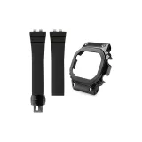 Черный стальной корпус + черный ремешок + черная застежка + инструмент