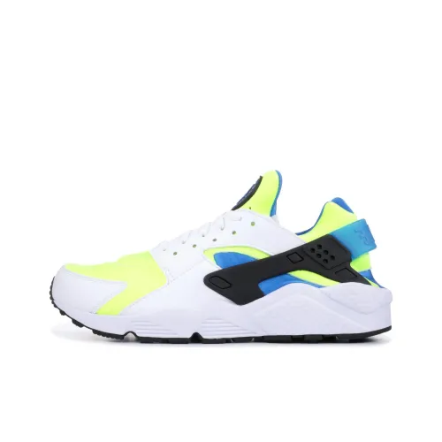 nike Huarache Run Slip Resistant Abrasion Resistant Низкий Топ Повседневные Беговые кроссовки Мужские Белый Желтый Синий