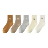 5 пар (Белый + Молочно-белый + Карамельный + Хаки + Серый)