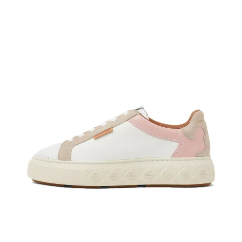 TORY BURCH Ladybug Корт Низкий Топ Стильные Скейтбординги Женские Айвори Белый