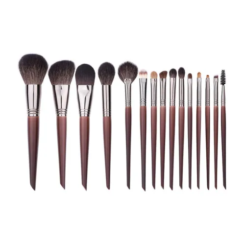 XIBI Натуральный мех дружелюбный к коже мягкие кисти для макияжа контуринг смешанный 15 шт набор щеток