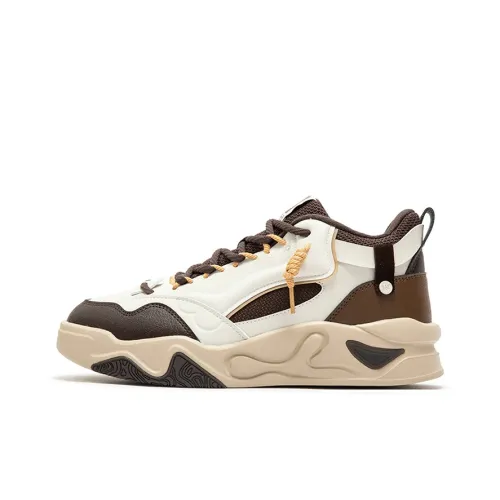 361° Jincheng Термический Износостойкий Низ Отказный Низкий Топ Повседневный Мужской Бежевый Коричневый