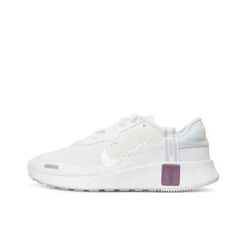 Nike Женские Reposto Slip Resistant Abrasion Resistant Низкие Беговые кроссовки Женские Белые Серые